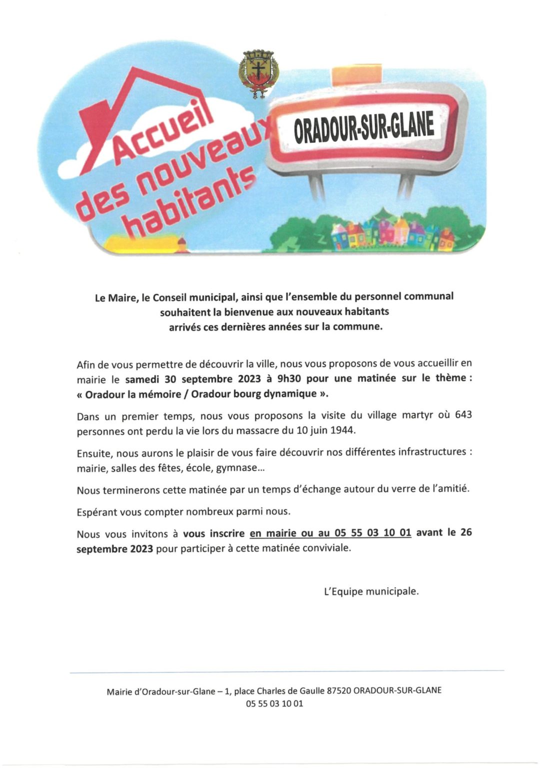 Site Officiel de la Mairie d'Oradour sur Glane Oradour sur Glane